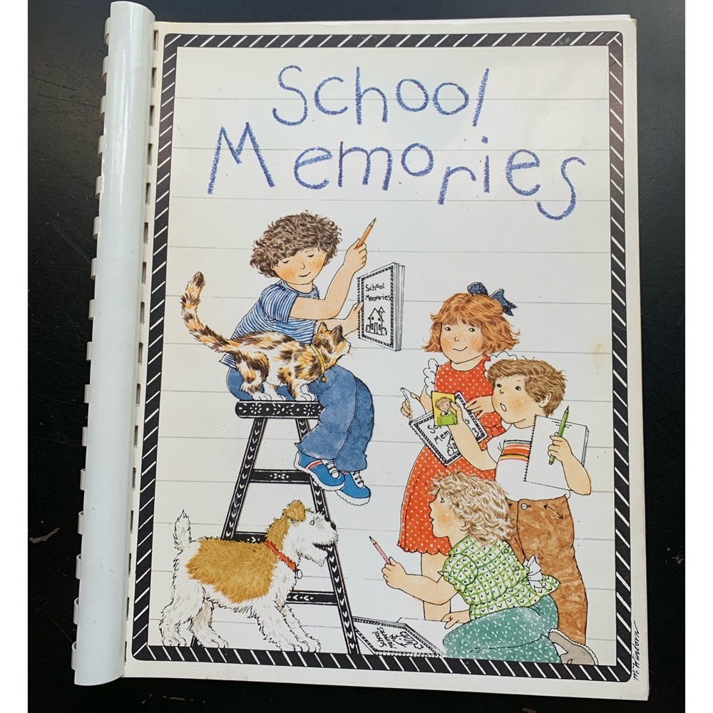 vintage 1979 current school memories memory book